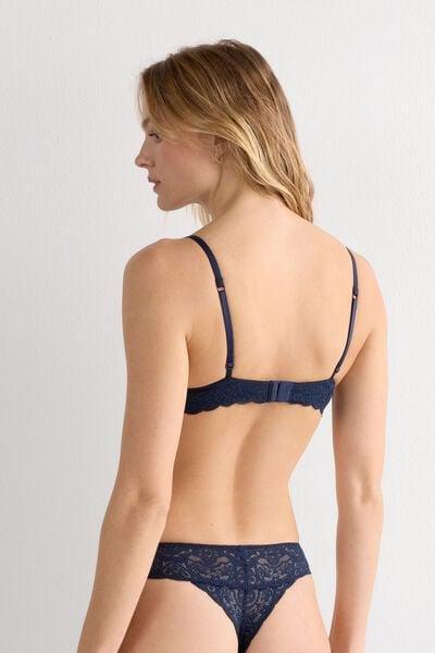 Navy Simona Super Push-Up Lace Bra, Intense Blue, large image number 2