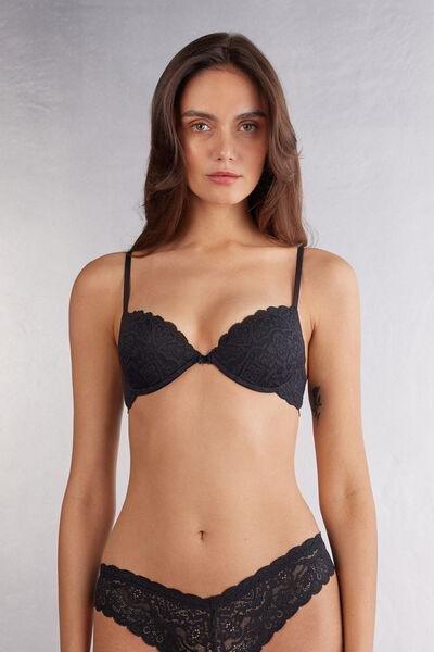 Black Bellissima Push-Up Bra, , medium