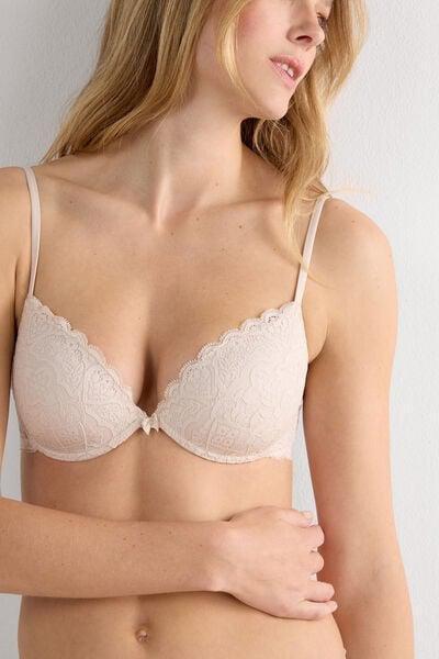 Cream Bellissima Lace Push-Up Bra, 5601_2280, large image number 5