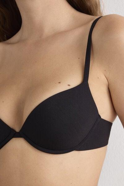Black Superior Comfort Bellissima Push-Up Bra, Black, large image number 5