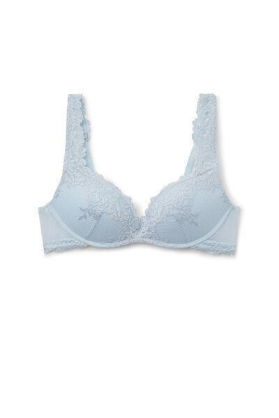 Blue Pretty Flowers Gioia Super Push-Up Bra, 5601_060K, large image number 1