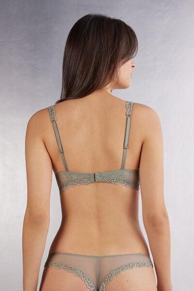 Green Pretty Flowers Gioia Super Push-Up Bra, 5601_657J, large image number 3