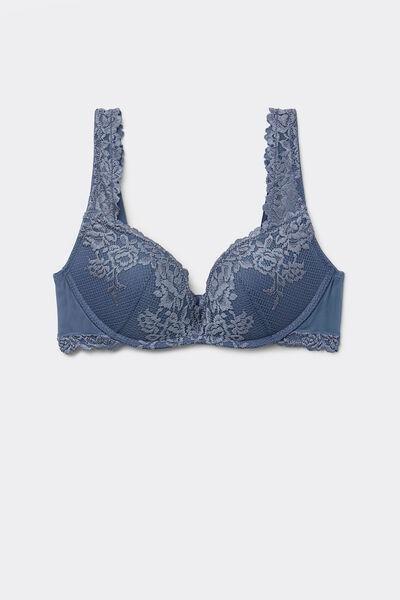 Blue Super Push-Up Bra, , large image number 2