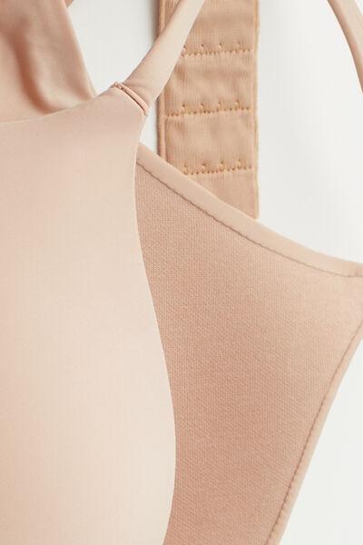 Beige Gioia Ultralight Microfibre Push-Up Bra, , large image number 4