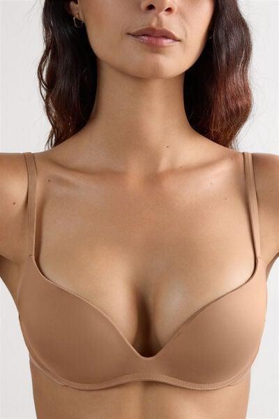 Beige Ultralight Push-Up Bra, Medium Beige, large image number 5