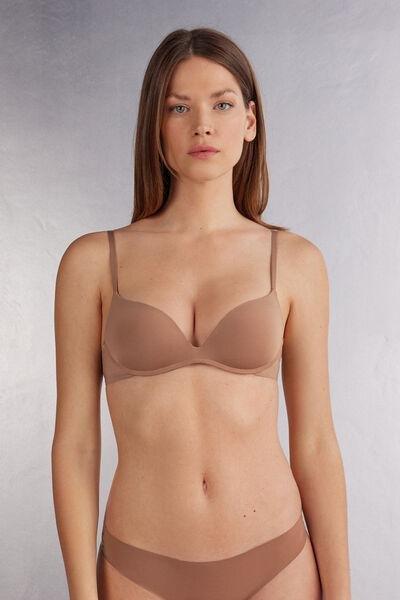 Beige Gioia The Silky Touch Push-Up Bra, , large image number 0