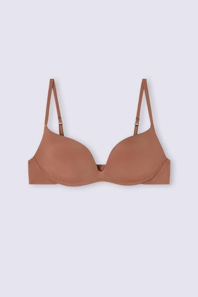 Beige Gioia The Silky Touch Push-Up Bra, , large image number 1