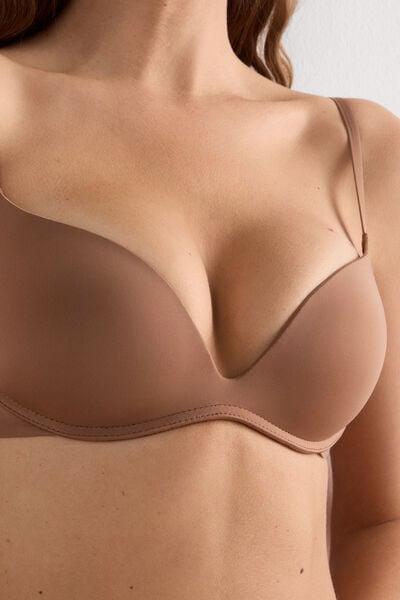 Beige Gioia The Silky Touch Push-Up Bra, Brown Mocha, large image number 5