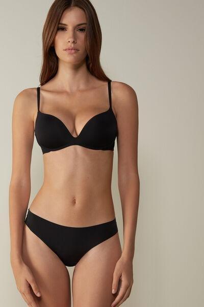 Intimissimi Black Gioia Microfibre Super Push-Up Bra