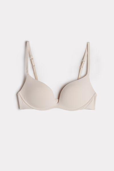 Intimissimi White Silk Gioia Microfibre Super Push-Up Bra