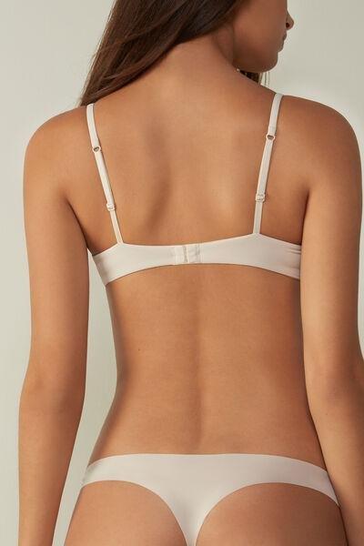 White Silk Gioia Microfibre Super Push-Up Bra, , large image number 3