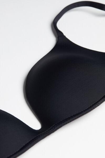 Black Gioia Microfiber Super Push-Up Bra, , large image number 4