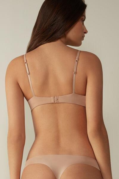 Beige Gioia Microfiber Super Push-Up Bra, , large image number 3