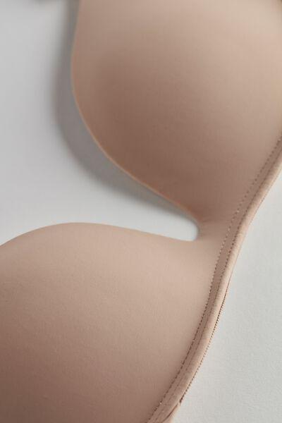 Beige Gioia Microfiber Super Push-Up Bra, , large image number 5