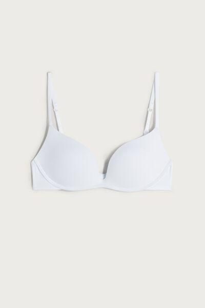 White Gioia Super Push-Up Bra In Microfibre, Women, , large image number 2
