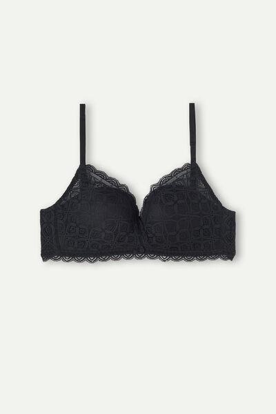 Intimissimi - Black Fabiola Lace Push Up Bra