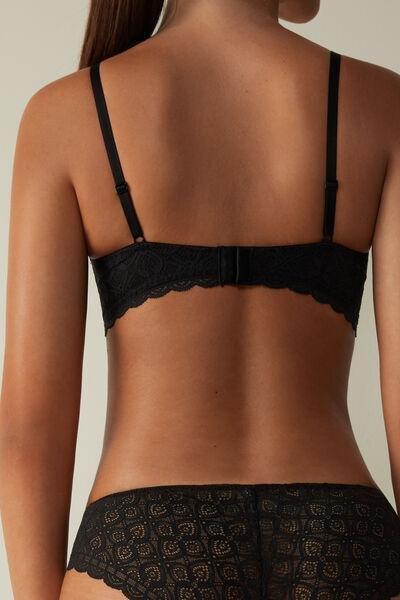 Intimissimi - Black Fabiola Lace Push Up Bra