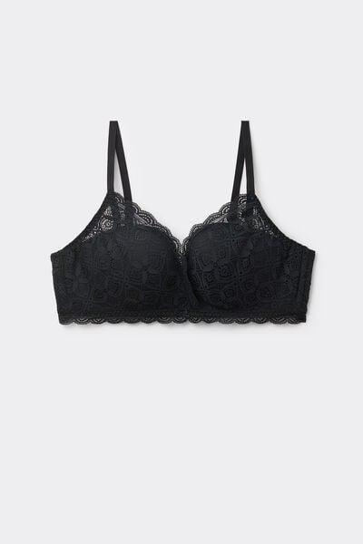 Black Fabiola Push Up Bra, Black, large image number 3