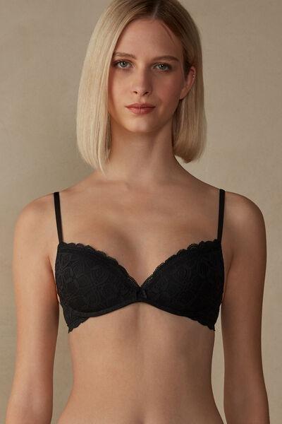 حمالة صدر Gioia Lace Super بوش أب أسود ، للنساء, , large image number 0