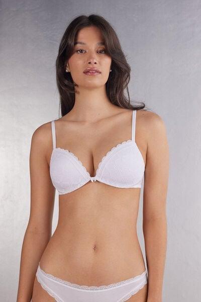 White Silvia Push-Up Bra, White, large image number 1