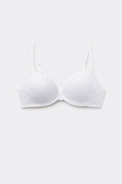 White Silvia Push-Up Bra, White, large image number 3