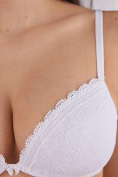 White Silvia Push-Up Bra, White, large image number 5