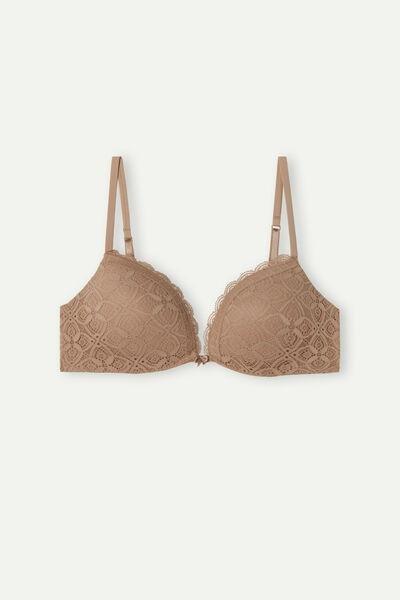 Beige  Silvia Lace Push-Up Bra, Soft Beige, large image number 2
