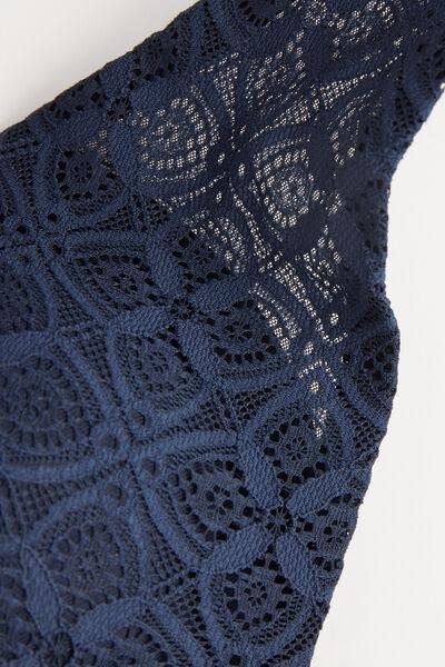 Blue Silvia Lace Push-Up Bra, , large image number 4