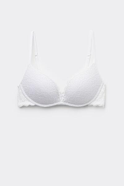 White Gioia Lace Super Push-Up Bra, , large image number 2