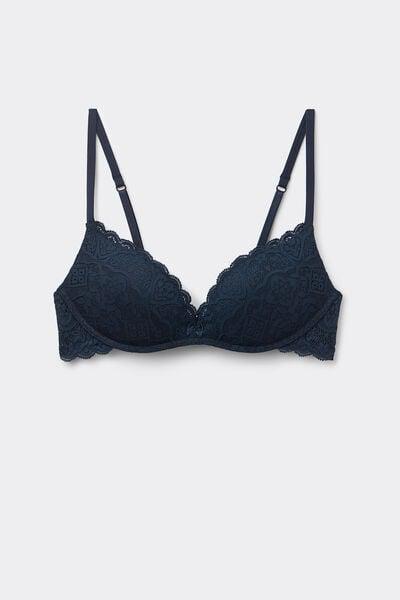 Navy Super Push-Up Bra, Intense Blue, large image number 3