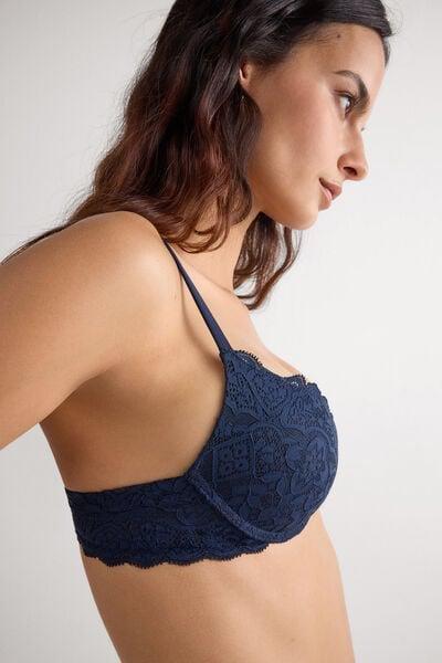 Navy Super Push-Up Bra, Intense Blue, large image number 5
