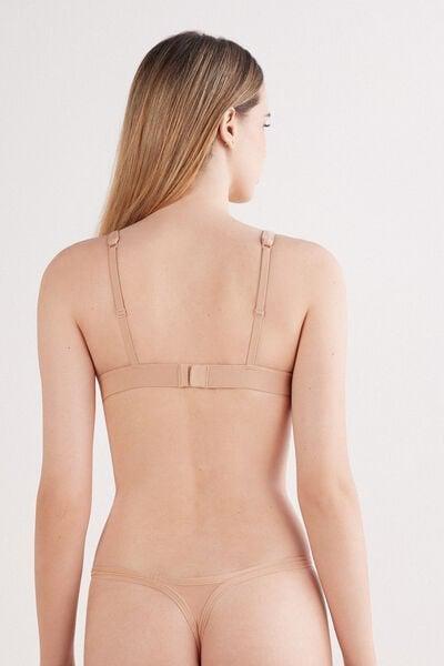 Beige The Ultralight Cotton Triangle Bra, Soft Beige, large image number 2