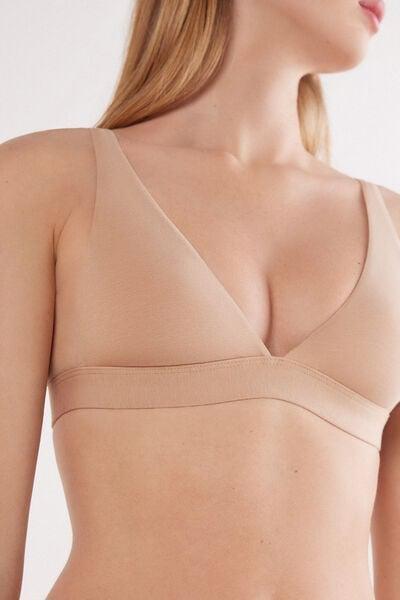 Beige The Ultralight Cotton Triangle Bra, Soft Beige, large image number 5