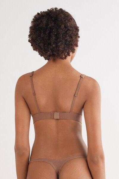 Beige The Ultralight Cotton Triangle Bra, Brown Mocha, large image number 2