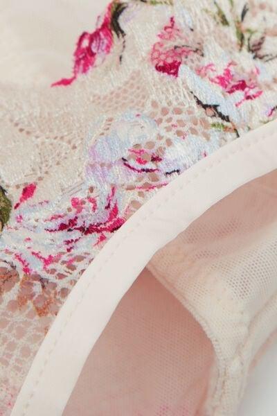 Pink Lara Pretty Flowers Print Triangle Bra, 5601_057K, large image number 4