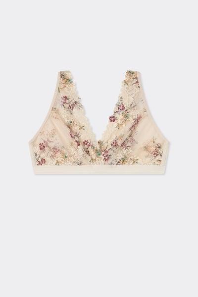 Beige Lara Pretty Flowers Triangle Bra, 5601_327K, large image number 3