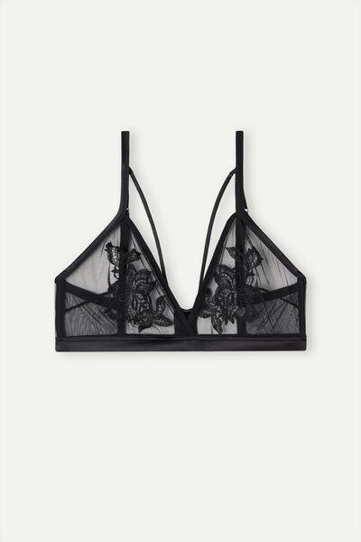 Black Layers Of Lust Emma Triangle Bra, , large image number 2