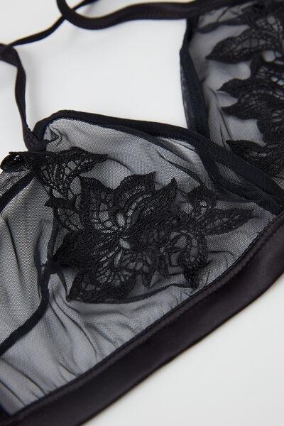 Black Layers Of Lust Emma Triangle Bra, , large image number 4