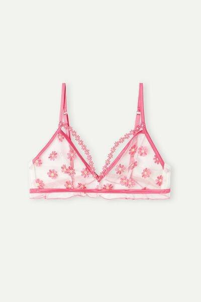 Fuchsia  Sweet Like Daisies Triangle Bra, , large image number 2