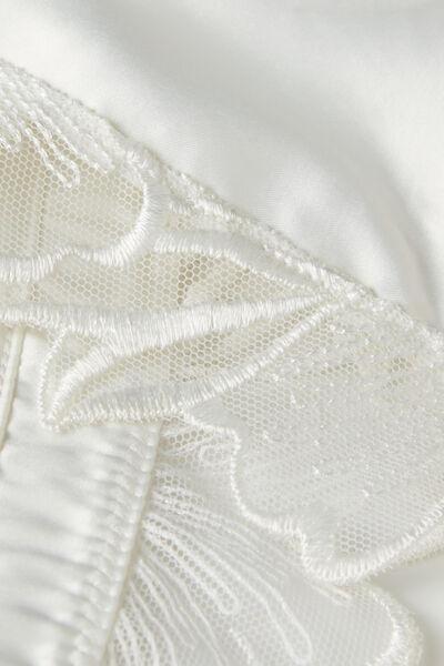 White Darlings Satin Triangle Bra, , large image number 4