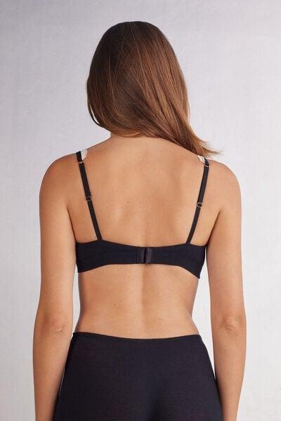 Black Lara Triangle Bra, 5601_768J, medium