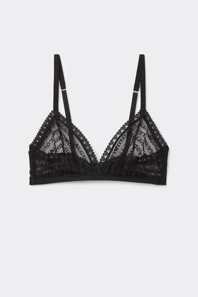 Black Emma More Amore Triangle Bra, , large image number 2