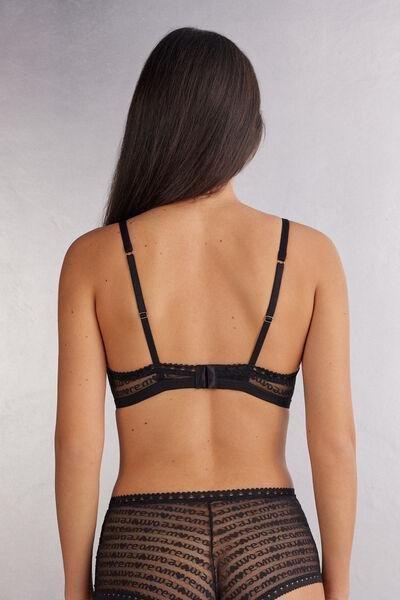 Black Emma More Amore Triangle Bra, , large image number 3