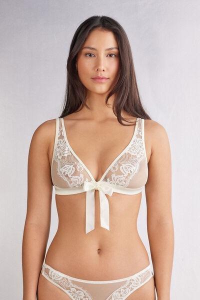 White The Simplest Pleasures Triangle Bra, , medium