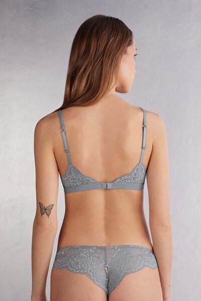 Blue Emma Embrace Simplicity Triangle Bra, , large image number 3