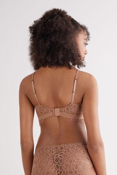 Brown Italian Riviera Triangle Bra, , large image number 3