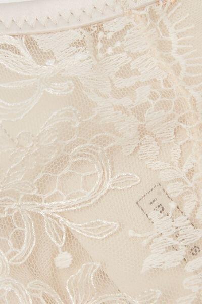 Beige Luxury Dreams Embroidered Triangle Bra, , large image number 4