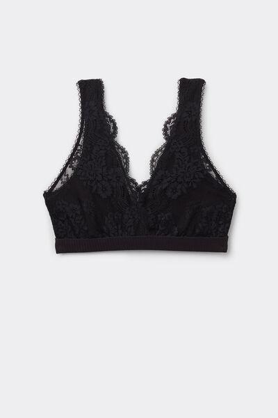 Black Your Everyday Wear Floral Lace Triangle Bra, , large image number 2