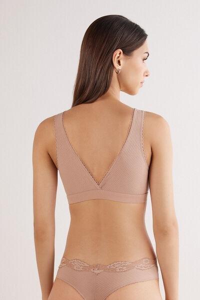 Beige Your Everyday Wear Triangle Bra, , large image number 3