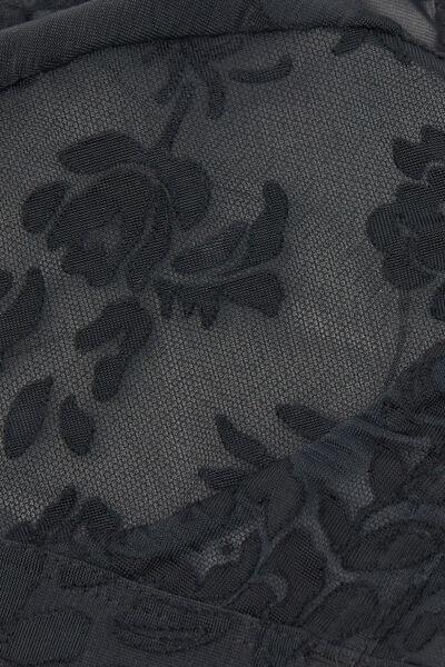 black Softer Than a Kiss Lara Triangle Bra, Black, large image number 4